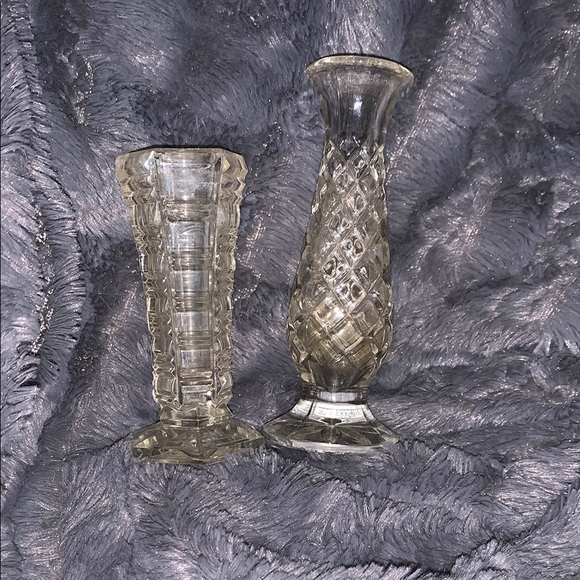 Elegant Glass Vase Set - Clear - Picture 1 of 1